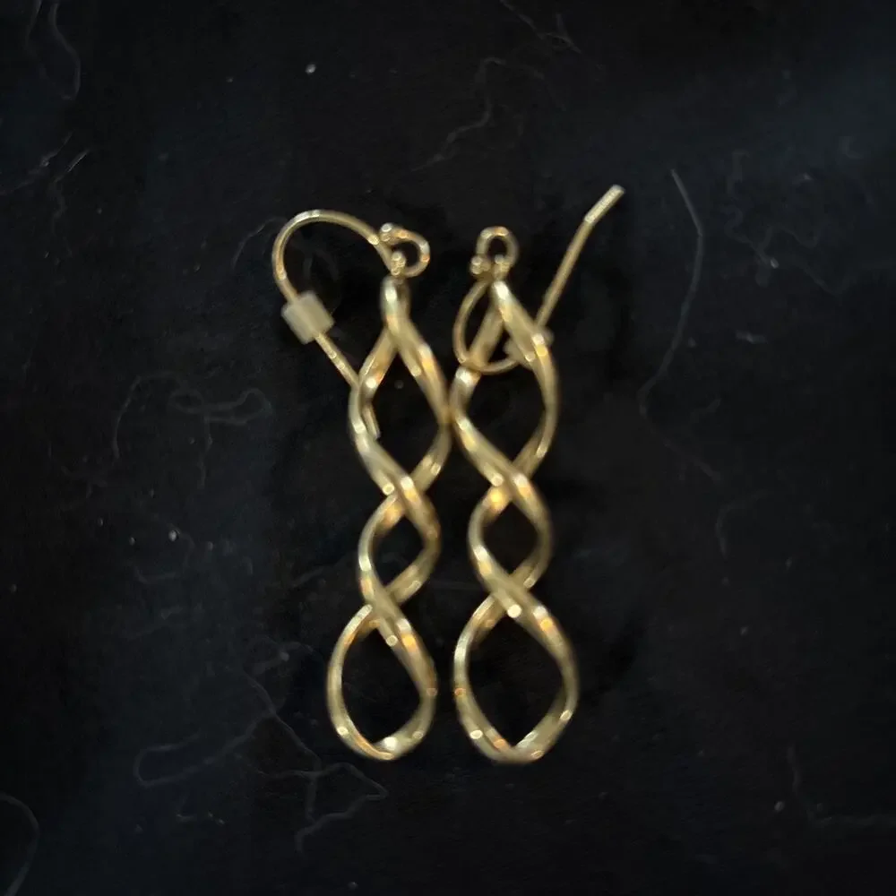 Lia Sophia Gold Twist Dangle Earrings